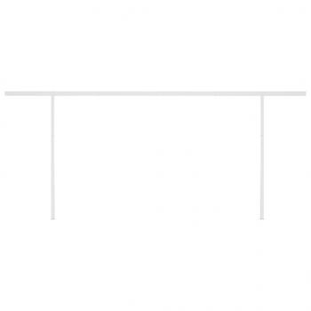 Markise Manuell Einziehbar mit LED 6x3 m Orange und Braun