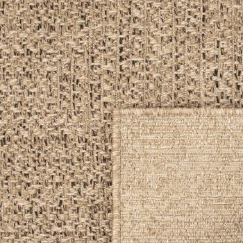 Teppich ZIZUR 120x120 cm Jute-Optik Indoor und Outdoor