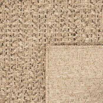 Teppich ZIZUR 200x200 cm Jute-Optik Indoor und Outdoor