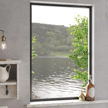 ARDEBO.de - Insektenschutz für Fenster Anthrazit 90x120 cm