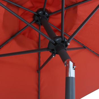 Sonnenschirm Terrakotta 200 x 224 cm Aluminium