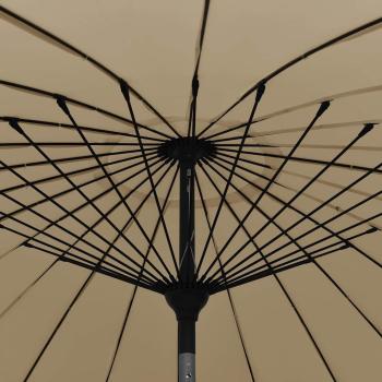 Sonnenschirm mit Aluminium-Mast 250 cm Taupe