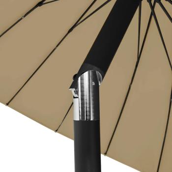 Sonnenschirm mit Aluminium-Mast 250 cm Taupe