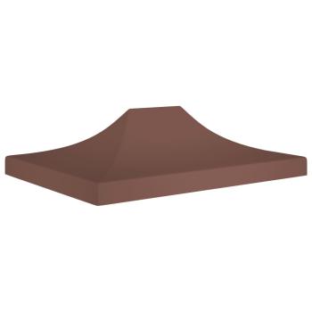 ARDEBO.de - Partyzelt-Dach 4,5x3 m Braun 270 g/m²