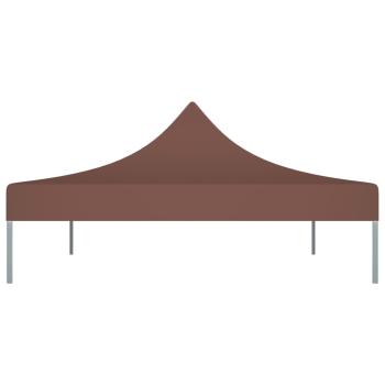 Partyzelt-Dach 4,5x3 m Braun 270 g/m²