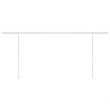 Markise Manuell Einziehbar mit LED 5x3 m Anthrazit