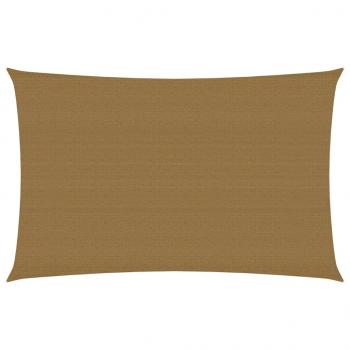 ARDEBO.de - Sonnensegel 160 g/m² Taupe 3x5 m HDPE