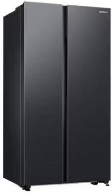 Samsung RS62DG5003B1EF Stand Side-by-Side Kombination, 91,2 cm breit, 628 L, NoFrost+, Eis-/Wasserbereiter, Wassertank, WiFi, Premium Black Steel