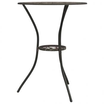 3-tlg. Bistro-Set Aluminiumguss Bronzen