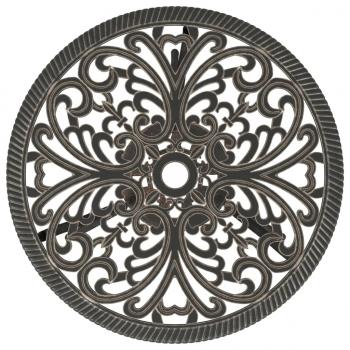 3-tlg. Bistro-Set Aluminiumguss Bronzen