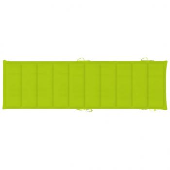 Sonnenliegen 2 Stk. mit Auflagen Massivholz Akazie