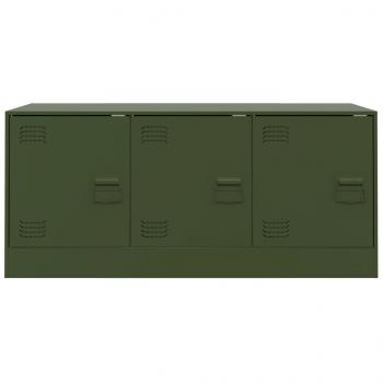 TV-Schrank Olivgrün 99x39x44 cm Stahl