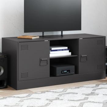 ARDEBO.de - TV-Schrank Schwarz 99x39x44 cm Stahl
