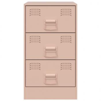 Nachttisch Rosa 34,5x39x62 cm Stahl