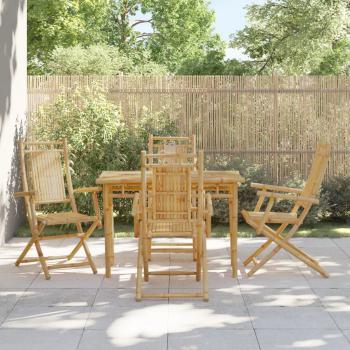 ARDEBO.de - Gartenstühle 4 Stk. Klappbar 53x66x99 cm Bambus