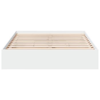Bettgestell mit Schubladen Weiß 120x200 cm Holzwerkstoff