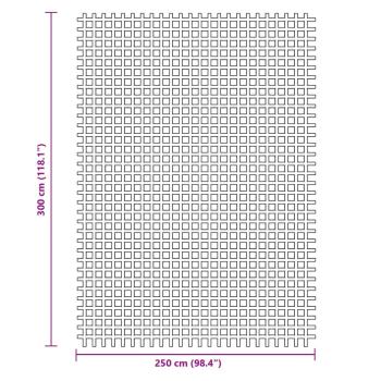 Campingteppich Blau 3x2,5 m
