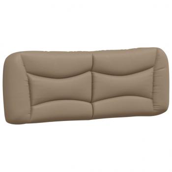 Bett mit Matratze Cappuccino-Braun 140x190 cm Kunstleder