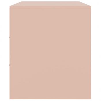 TV-Schrank Rosa 67x39x44 cm Stahl