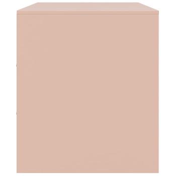 TV-Schrank Rosa 99x39x44 cm Stahl