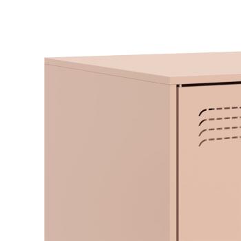 TV-Schrank Rosa 99x39x44 cm Stahl