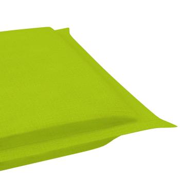 Sonnenliege mit Auflage Akazie Massivholz 