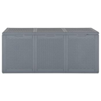 Gartenbox Grau PP Rattan 270 L