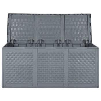 Gartenbox Grau PP Rattan 270 L