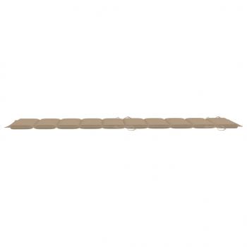 Sonnenliegen-Auflage Beige 186x58x3 cm Oxford-Gewebe