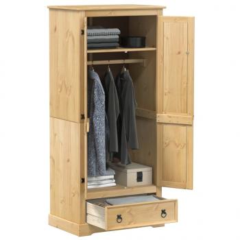 ARDEBO.de - Kleiderschrank Corona 76x50x170 cm Massivholz Kiefer