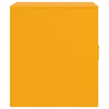 Nachttische 2 Stk. Senfgelb 34,5x39x44 cm Stahl