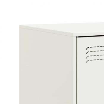 TV-Schränke 2 Stk. Weiß 67x39x44 cm Stahl