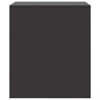 Nachttisch Schwarz 34,5x39x44 cm Stahl