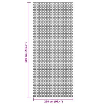Campingteppich Anthrazit 6x2,5 m
