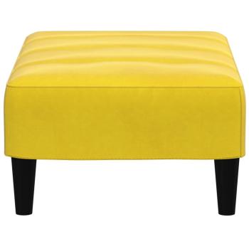 Fußhocker Gelb 77x55x31 cm Samt
