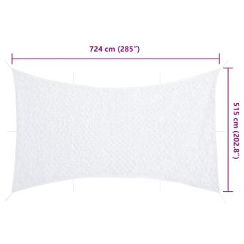 Tarnnetz mit Aufbewahrungstasche 724x515 cm Weiß