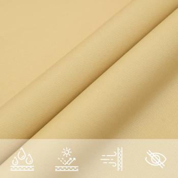 ARDEBO.de - Sonnensegel Sandfarbe 5x3,5 m 100% Polyester Oxford