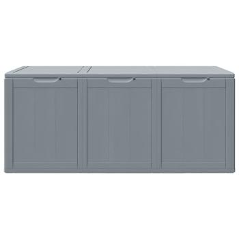 Garten-Aufbewahrungsbox 270 L Grau PP Rattan