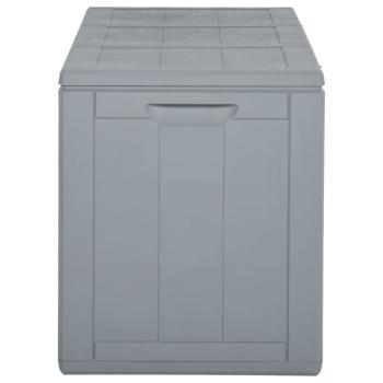 Garten-Aufbewahrungsbox 270 L Grau PP Rattan