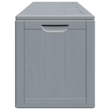 Garten-Aufbewahrungsbox 270 L Grau PP Rattan