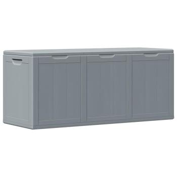 Garten-Aufbewahrungsbox 270 L Grau PP Rattan