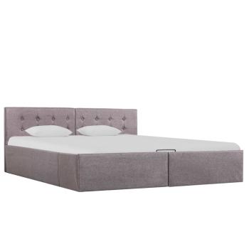 Stauraumbett Hydraulisch Taupe Stoff 160×200 cm 
