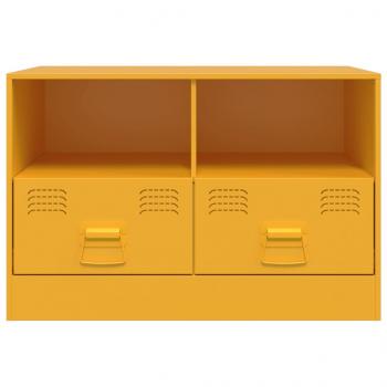TV-Schrank Senfgelb 67x39x44 cm Stahl