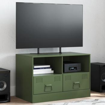 ARDEBO.de - TV-Schrank Olivgrün 67x39x44 cm Stahl