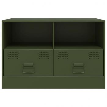 TV-Schrank Olivgrün 67x39x44 cm Stahl