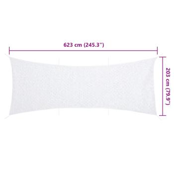 ARDEBO.de - Tarnnetz mit Aufbewahrungstasche 623x203 cm Weiß