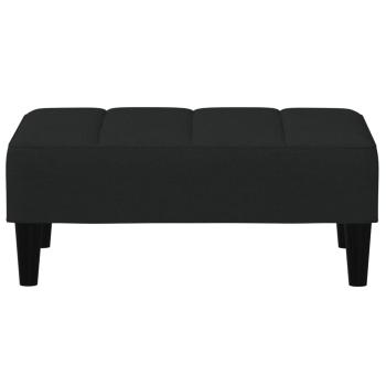 Fußhocker Schwarz 77x55x31 cm Samt