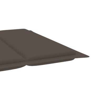 Sonnenliegen 2 Stk. mit Auflagen Massivholz Akazie