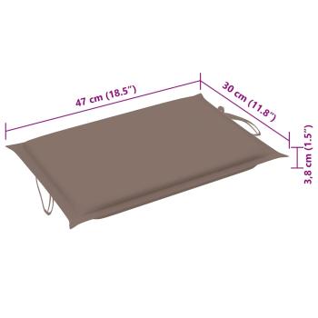Sonnenliegen 2 Stk. mit Auflagen Massivholz Akazie