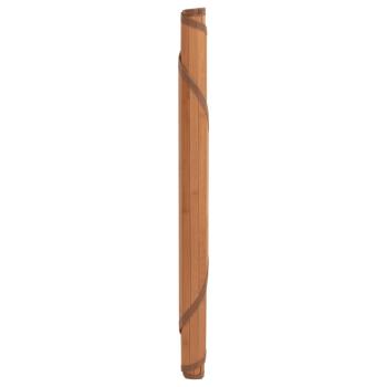 Teppich Rund Braun 100 cm Bambus